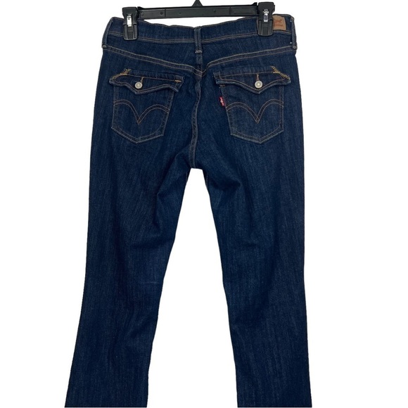 LEVI’S 515 Women’s Blue Jeans Sz 4M Bootcut Pockets Stretch Dark Wash - Picture 5 of 8